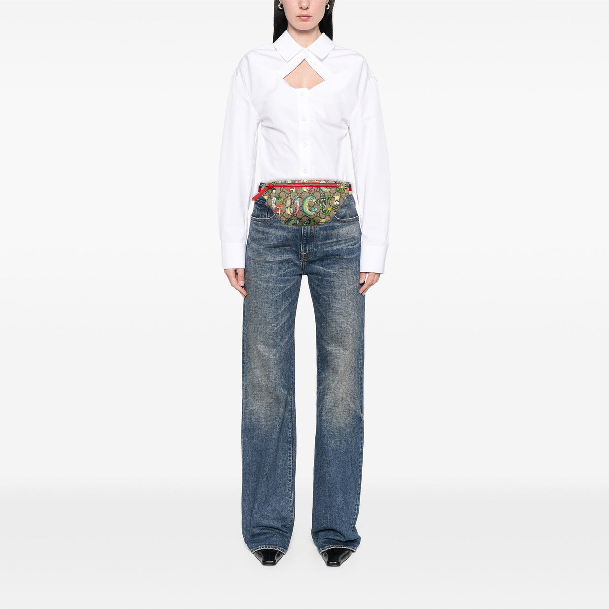 Gucci Kids Yuko Higuchi GG Supreme Bugs Belt Bag