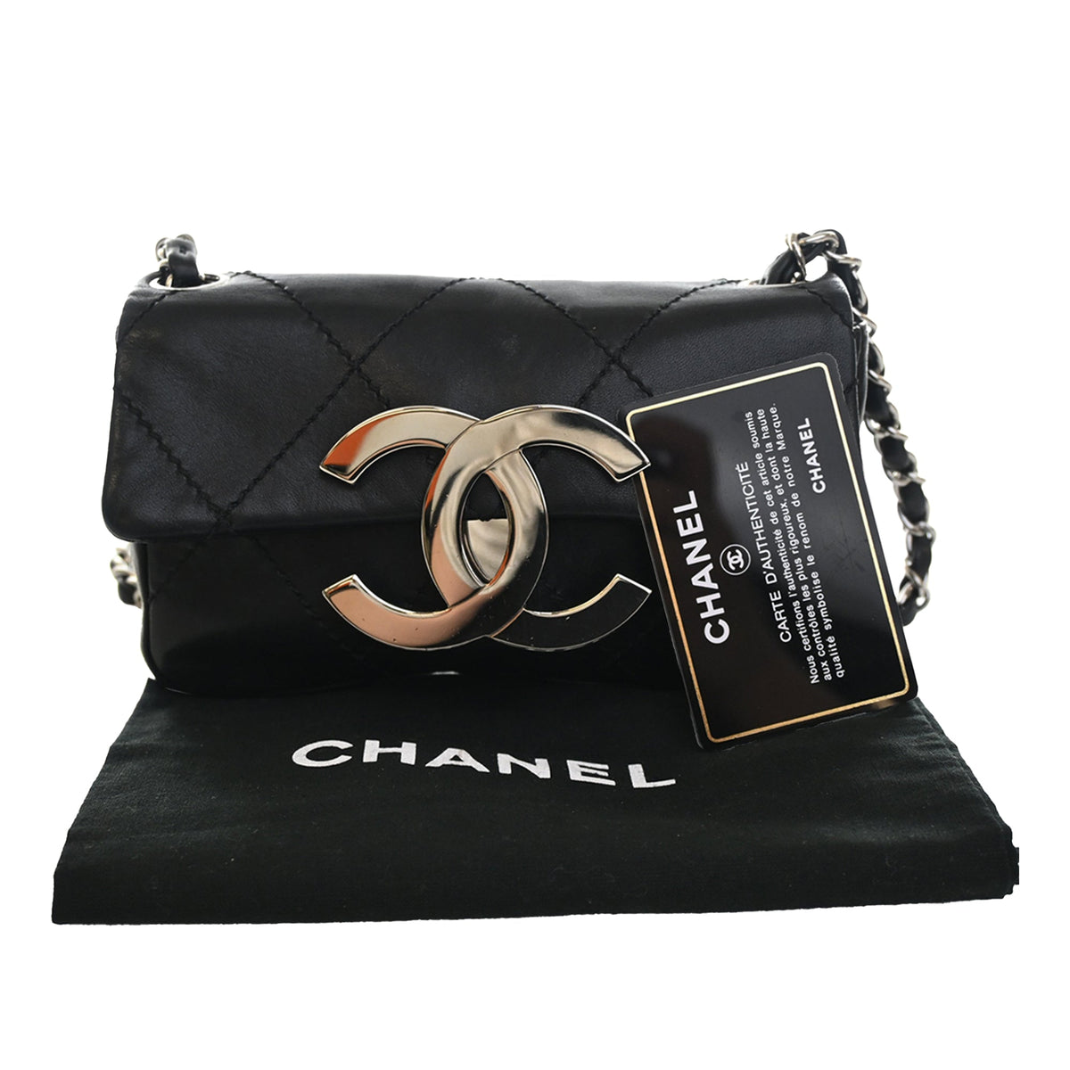 Chanel Oversized CC Calfskin Diamond Stitch Flap