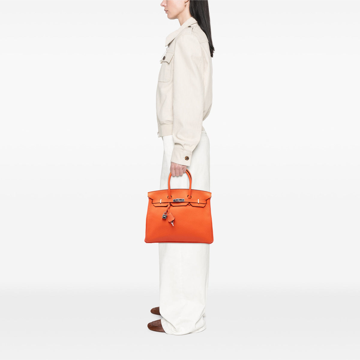 Hermès Clemence Birkin Retourne 35