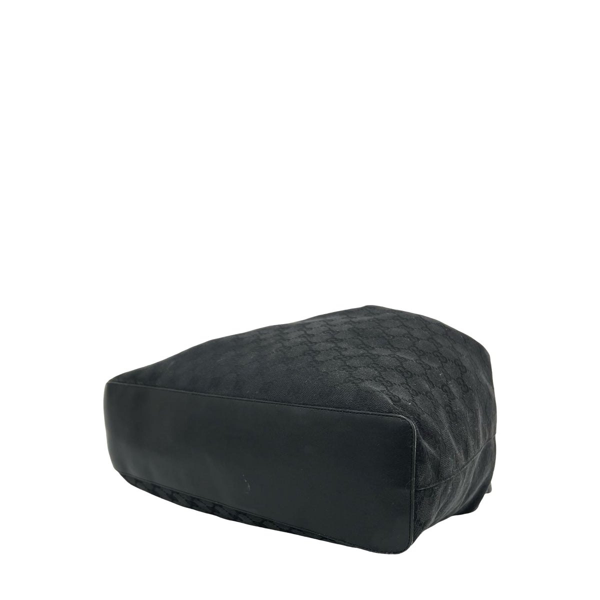 Gucci GG Canvas Ring Handle Shoulder Bag — Black