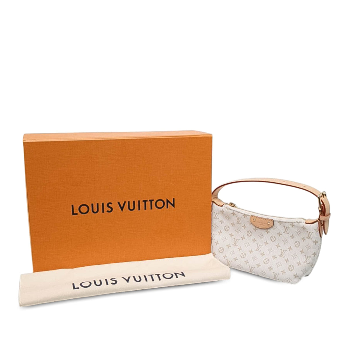 Louis Vuitton Monogram Canvas Hills Mini Pochette — White