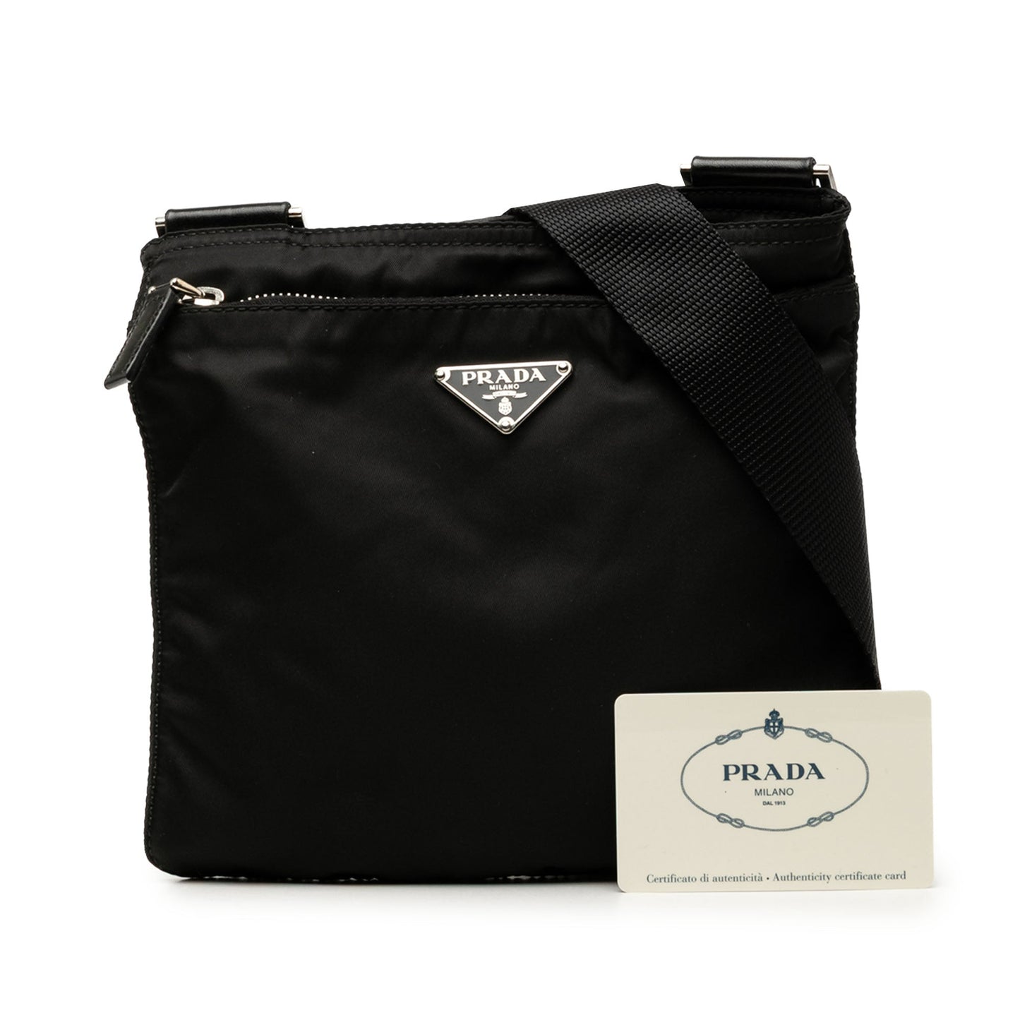 Prada Tessuto Zip Top Crossbody