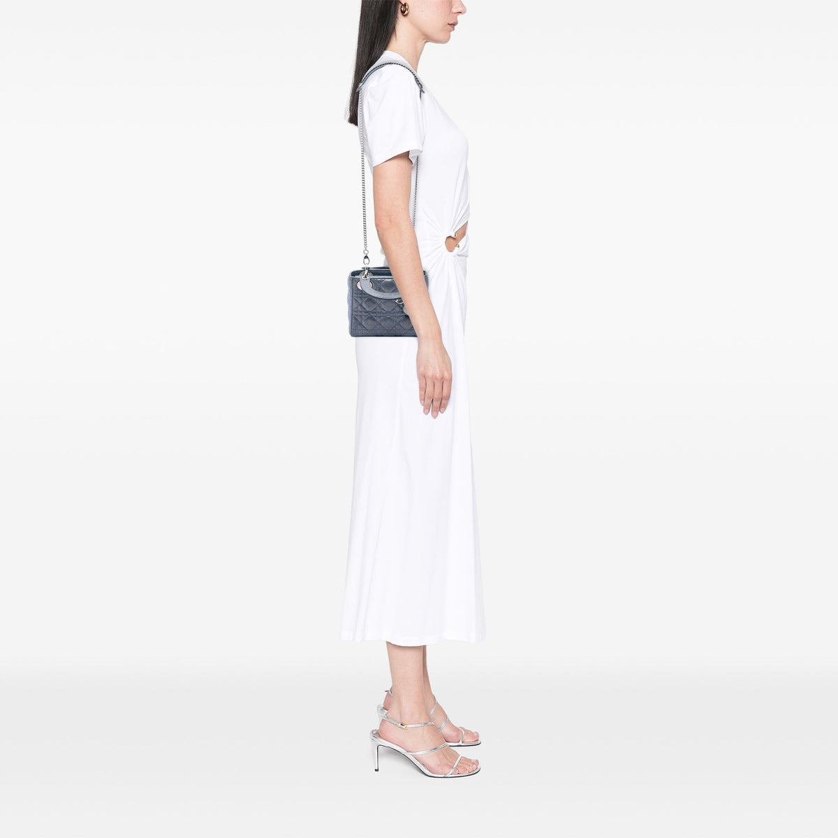 Dior Mini Iridescent Lambskin Cannage Lady Dior