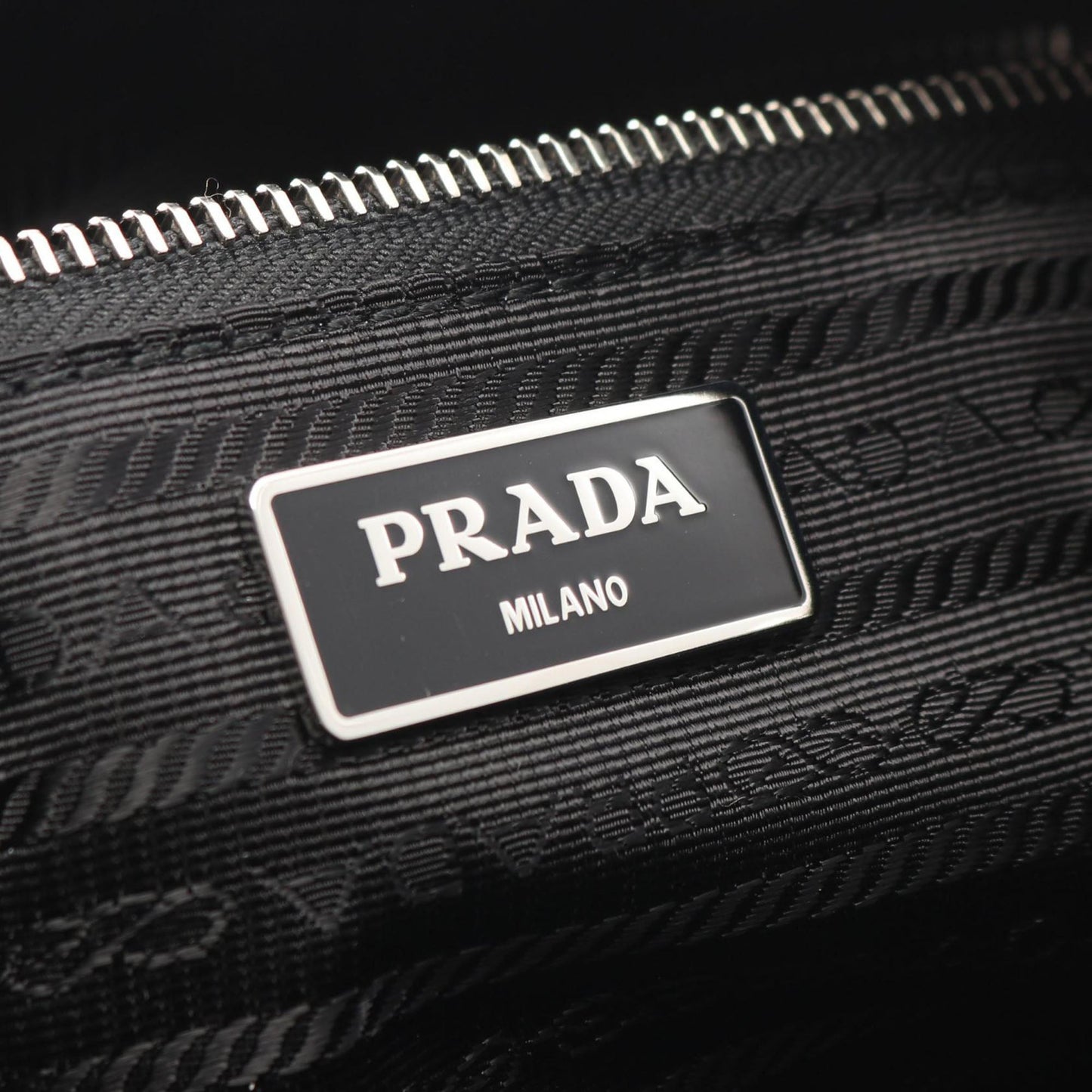 Prada Saffiano Trimmed Tessuto Satchel