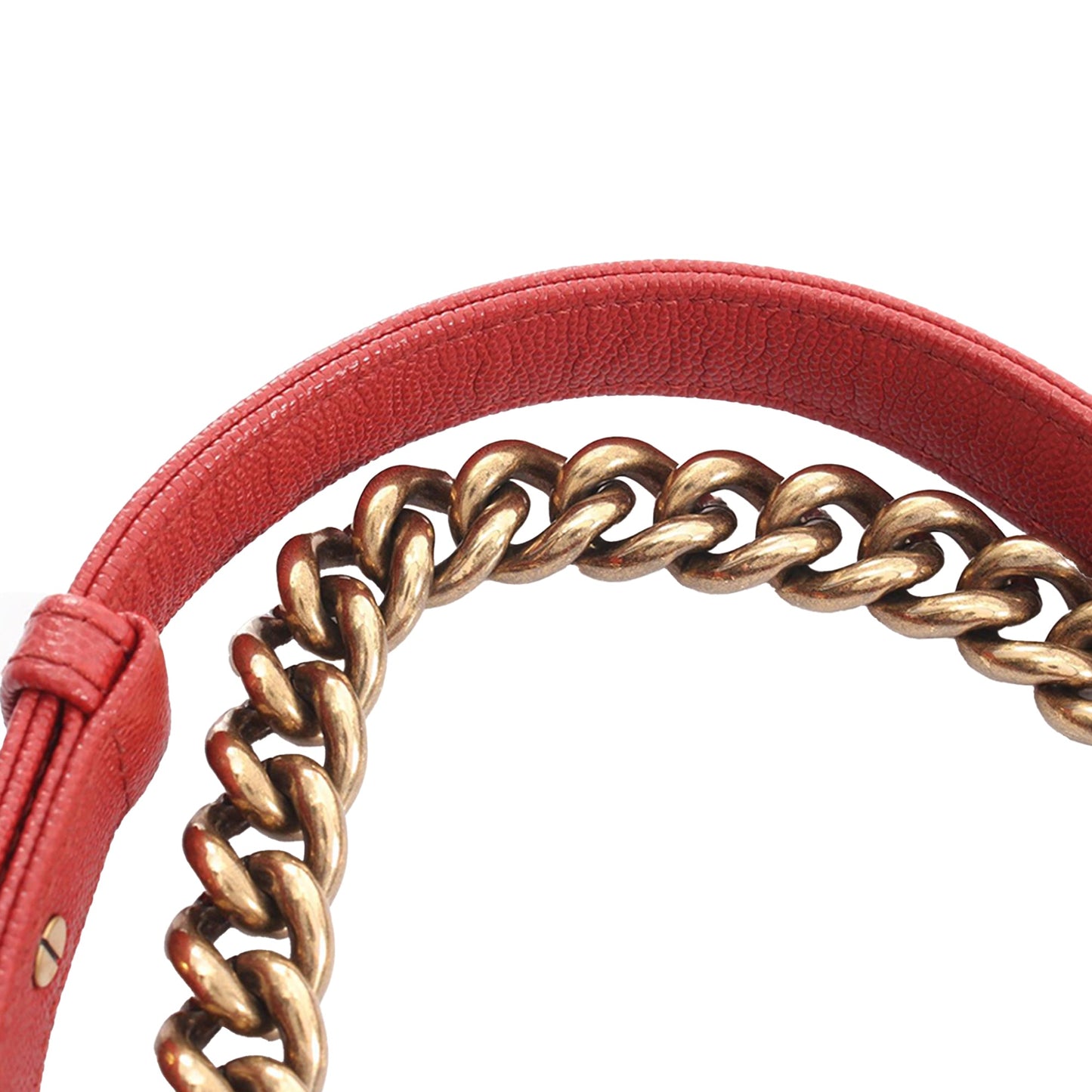 Chanel Small Chevron Caviar Braided Boy Flap