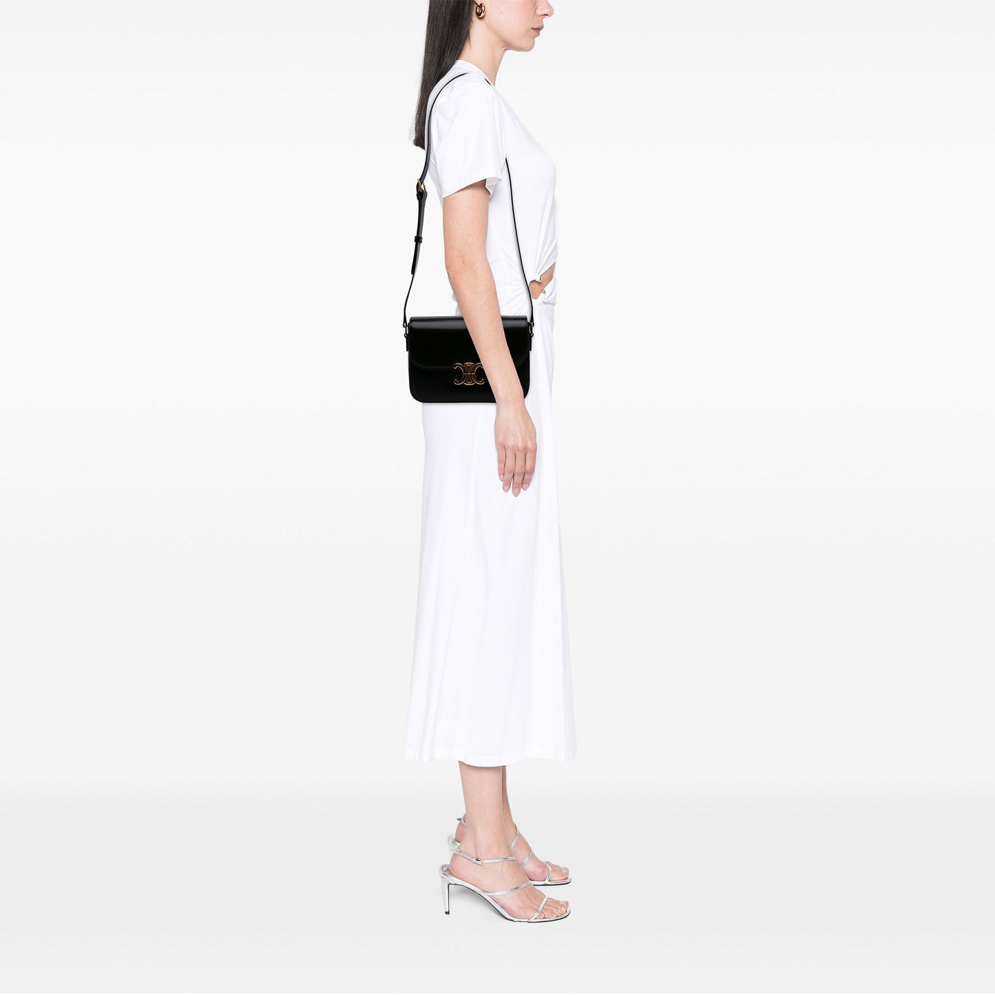Celine Classique Shiny Calfskin Triomphe Crossbody