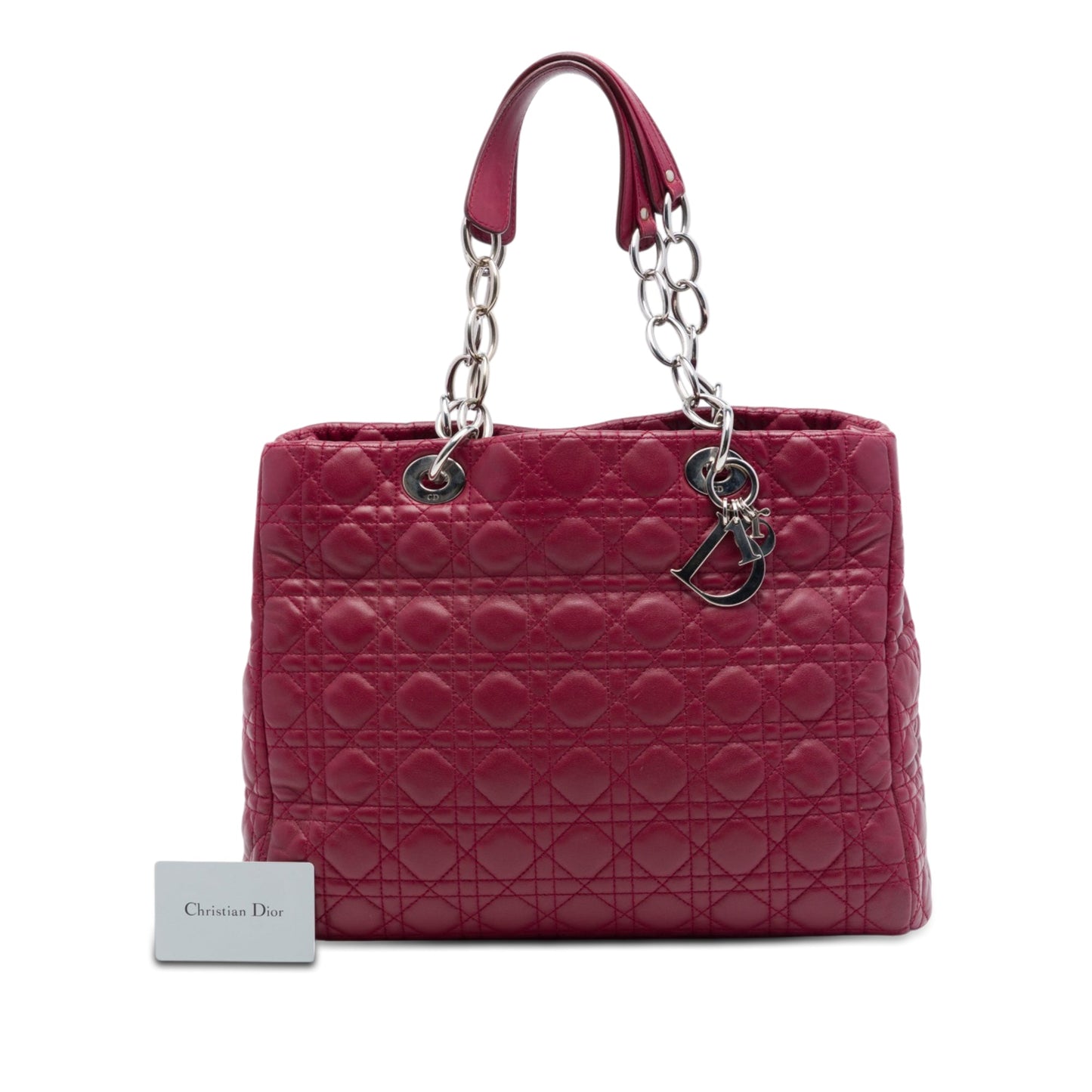 Dior Large Lambskin Cannage Lady Dior Soft Shopping Tote