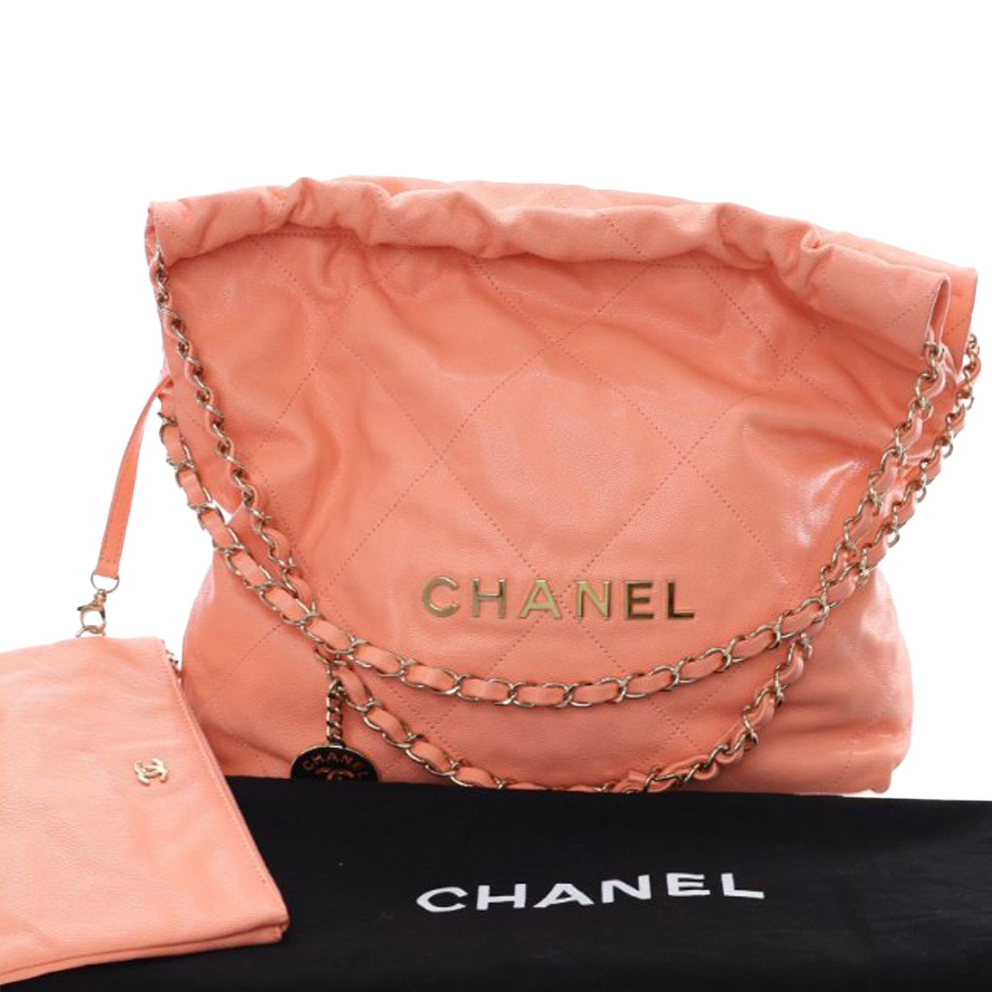 Chanel Small Quilted Caviar 22 Handbag