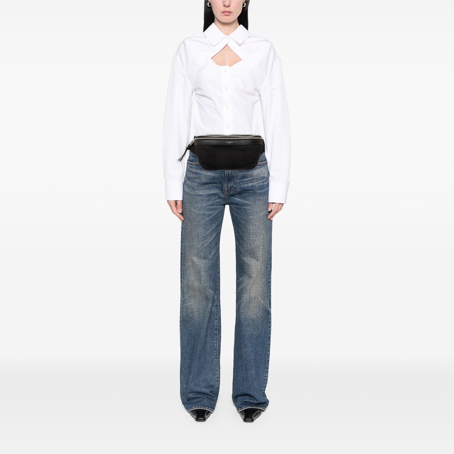 Saint Laurent Canvas City Belt Bag