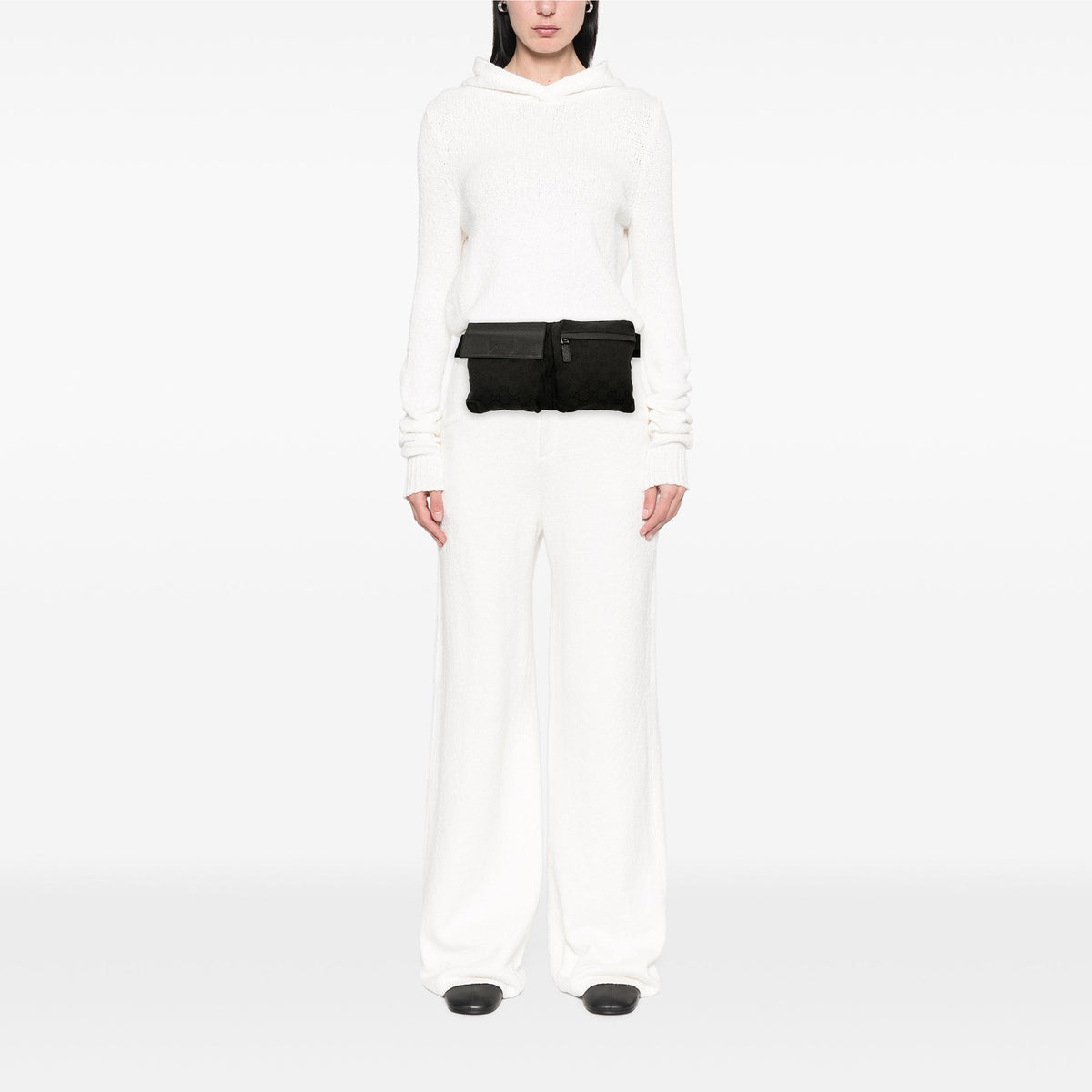 Gucci GG Canvas Double Pocket Belt Bag