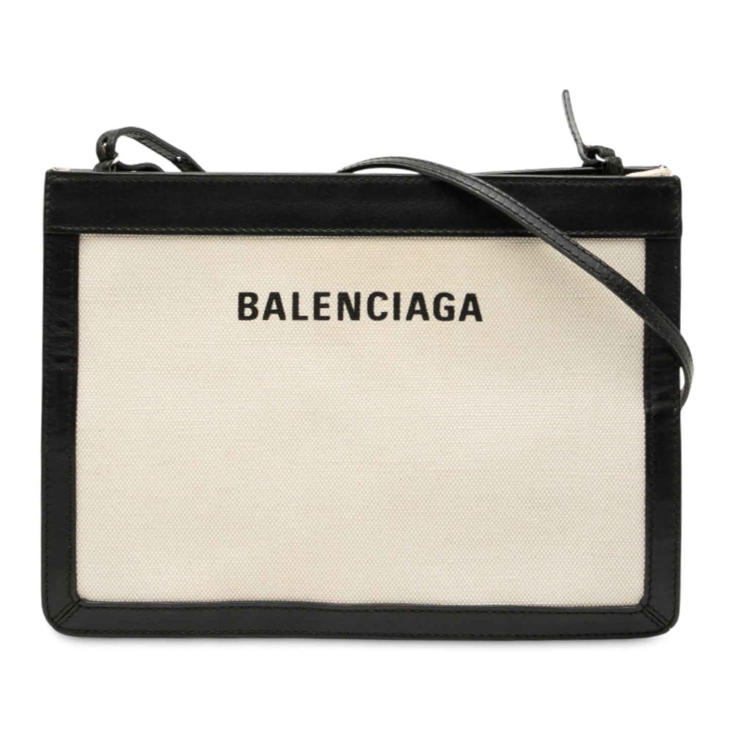 Balenciaga Canvas Navy Pochette Crossbody
