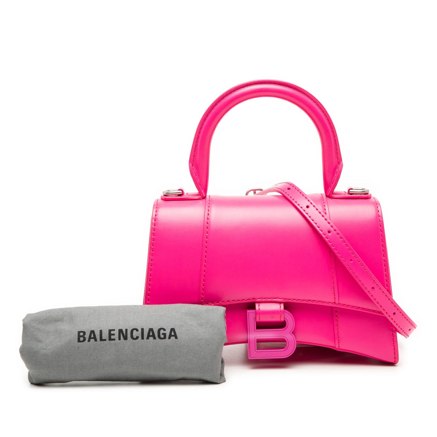 Balenciaga XS Calfskin Hourglass Top Handle Bag
