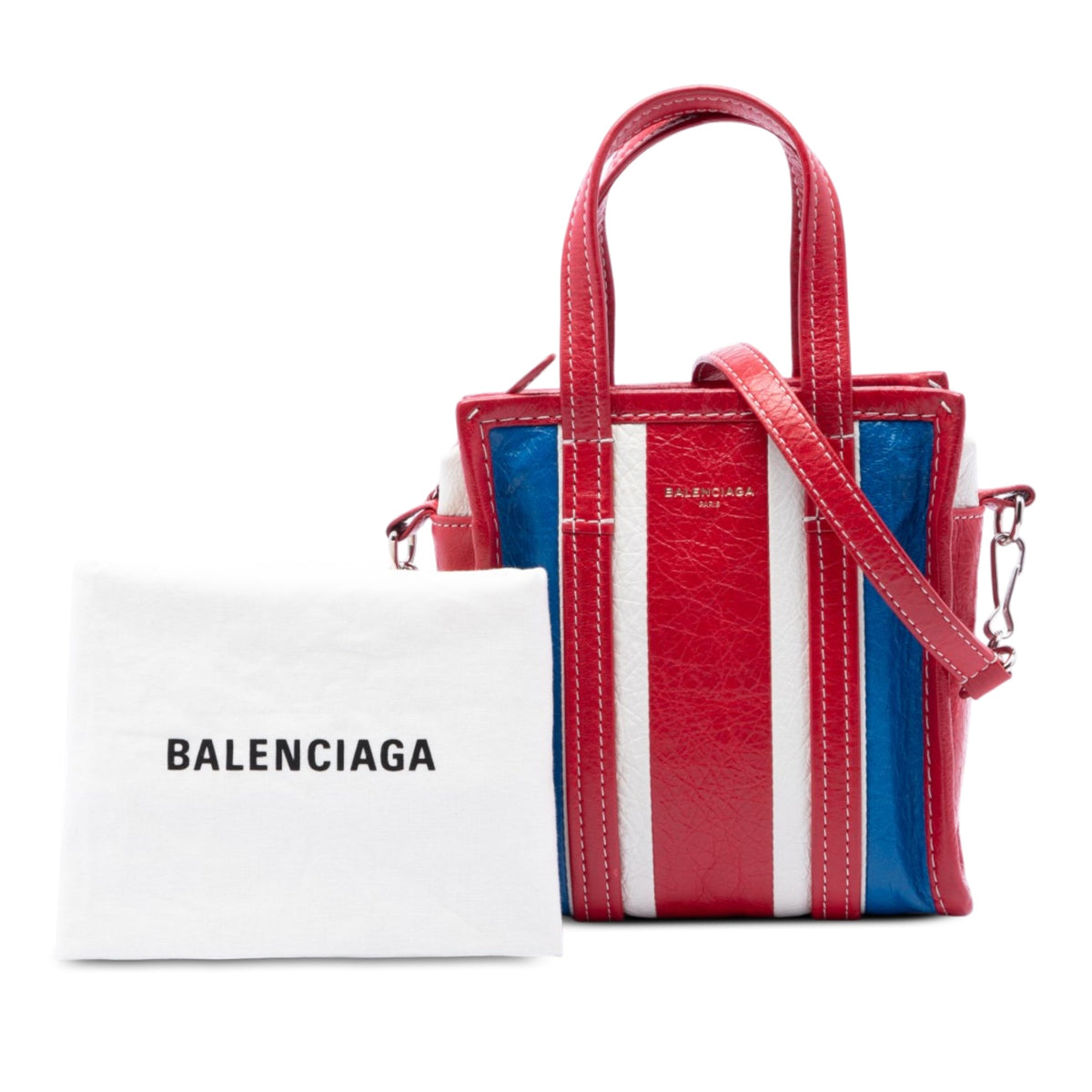 Balenciaga Lambskin Bazar Shopper Satchel XXS