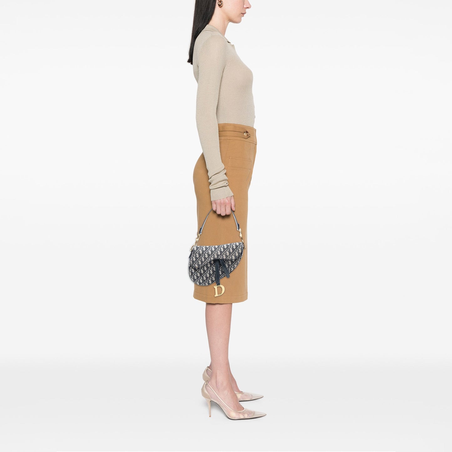 Dior Oblique Canvas Saddle Bag