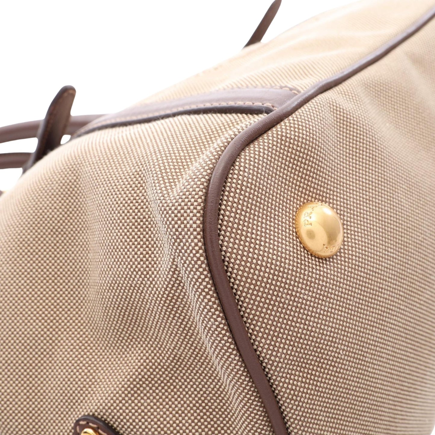 Prada Canvas Canapa Logo Satchel