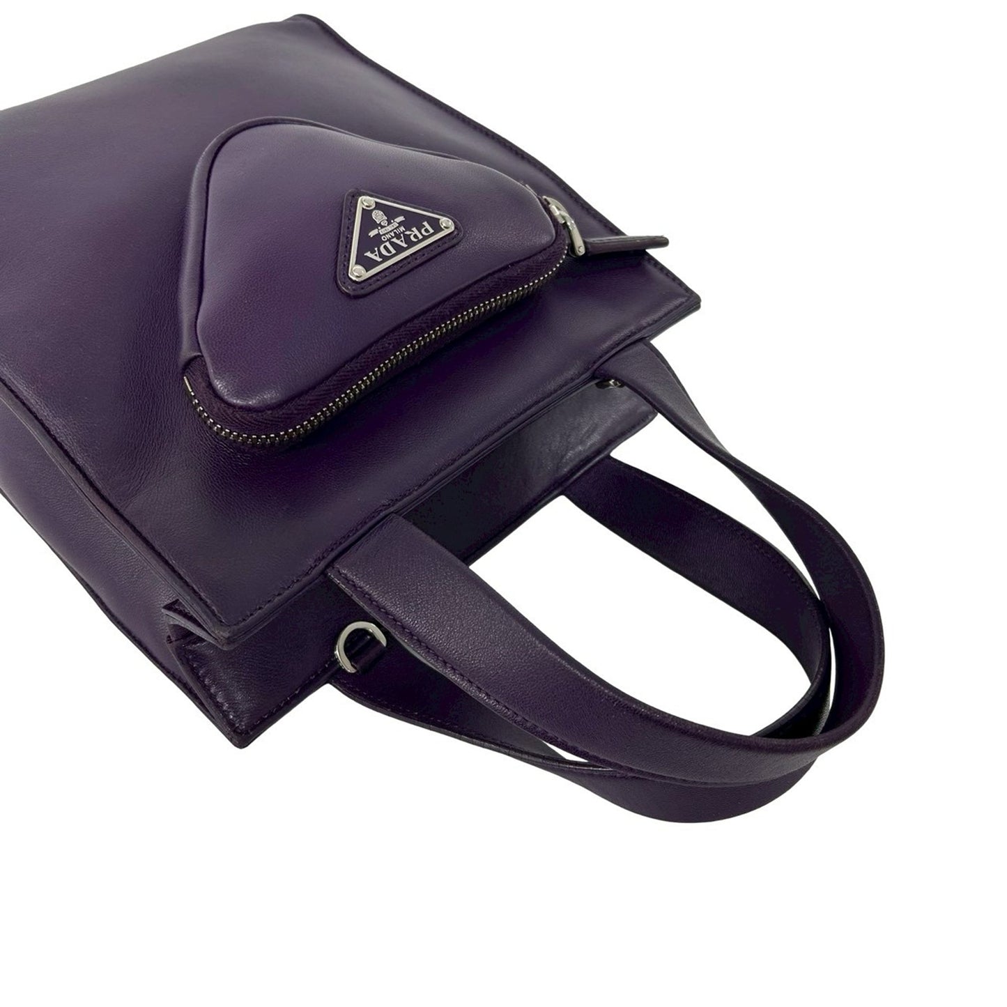 Prada Nappa Front Pocket Satchel