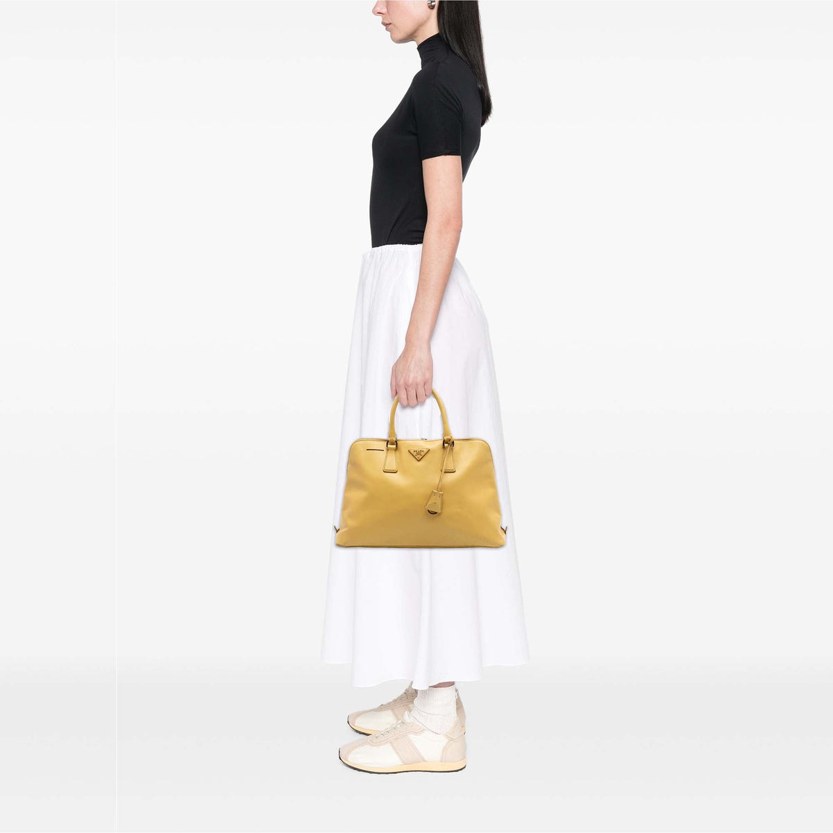 Prada Large Saffiano Lux Promenade Satchel