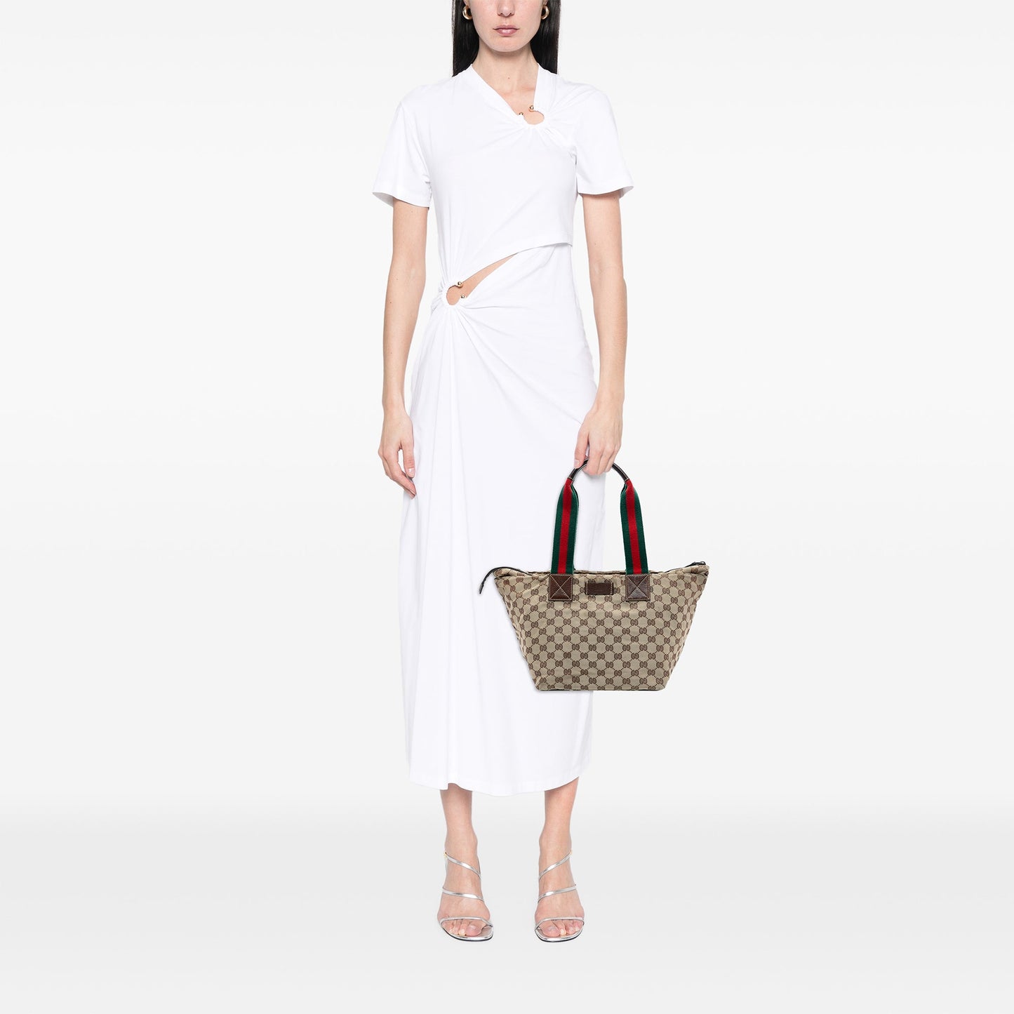 Gucci GG Canvas Web Tote