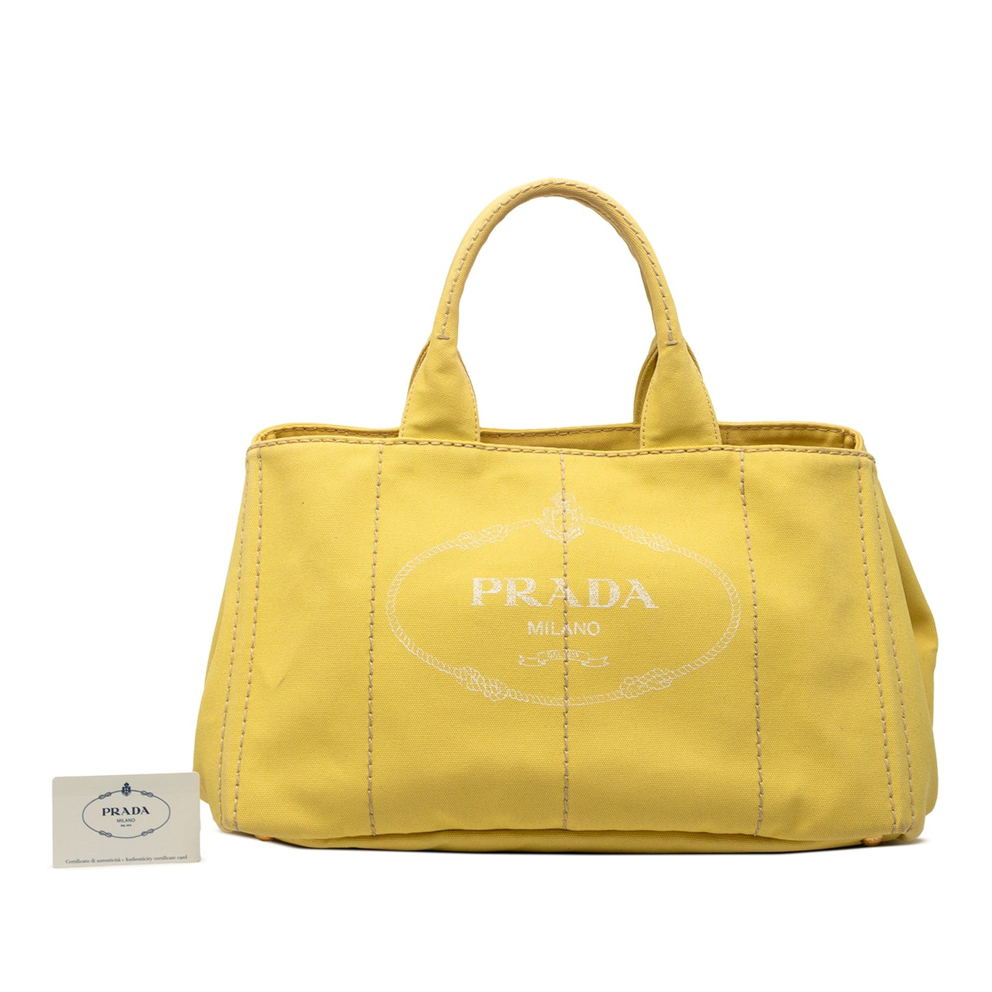 Prada Large Canvas Canapa Logo Tote