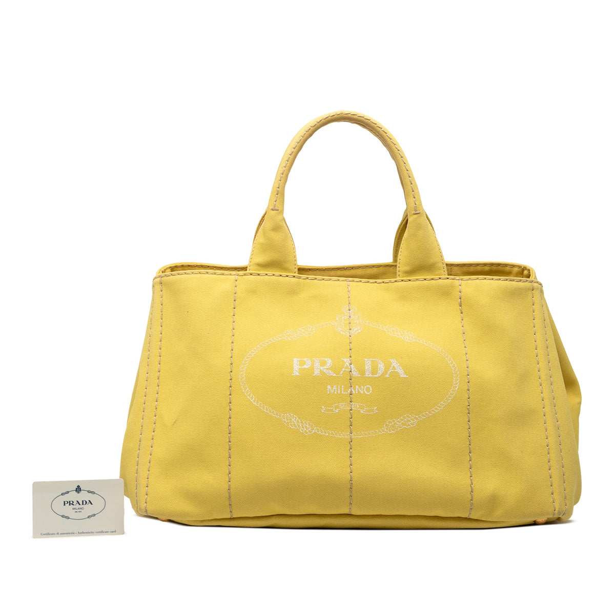 Prada Large Canvas Canapa Logo Tote