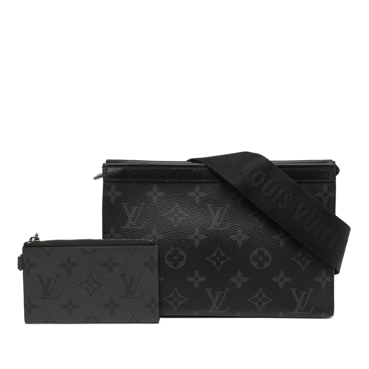 Louis Vuitton Monogram Eclipse Gaston Wearable Wallet — Black