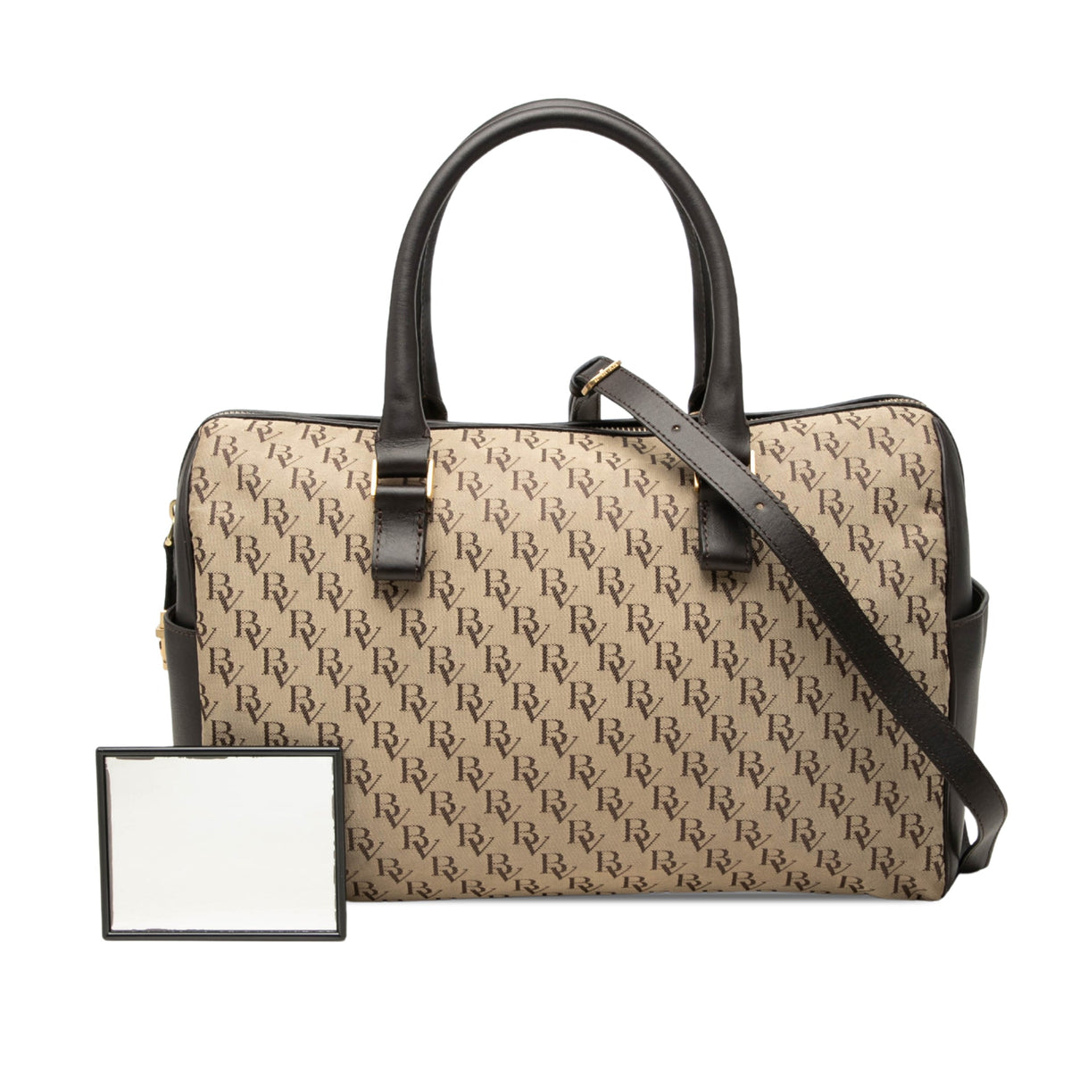 Bottega Veneta BV Monogram Canvas Satchel