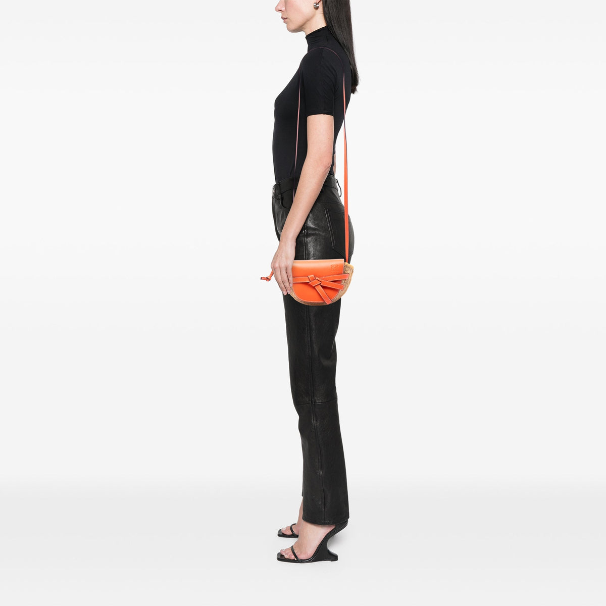LOEWE Mini Raffia Gate Crossbody