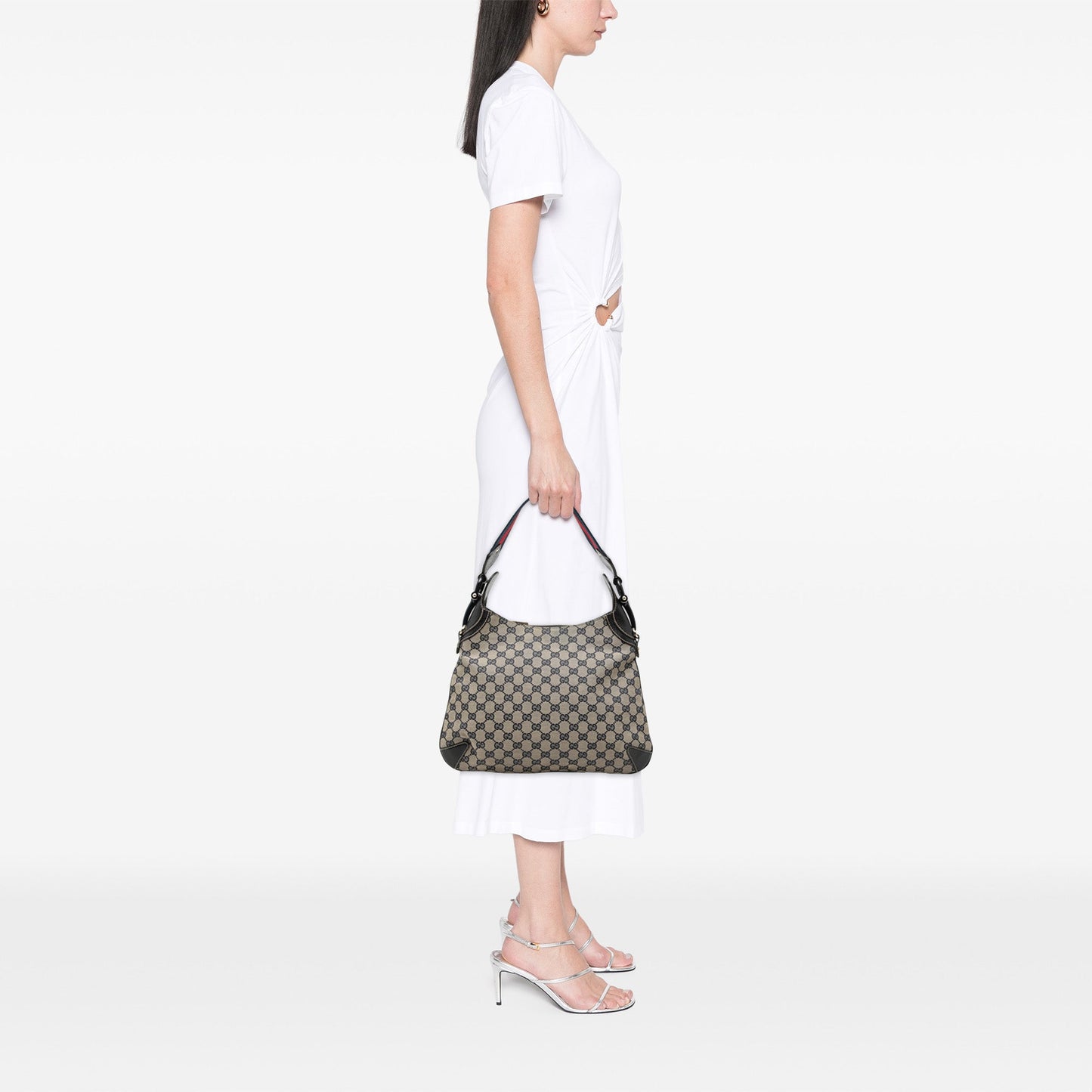 GG Canvas Web Horsebit Creole Hobo