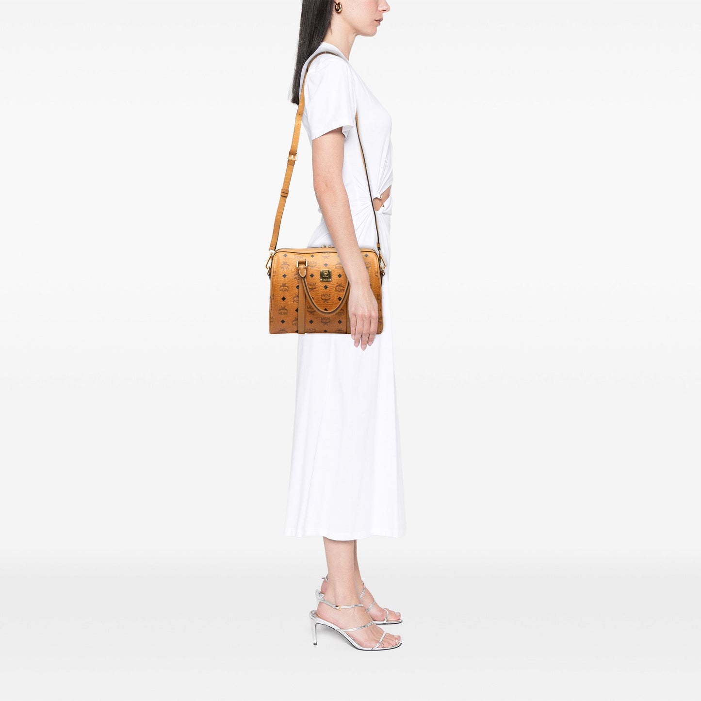 MCM Visetos Coated Canvas Satchel