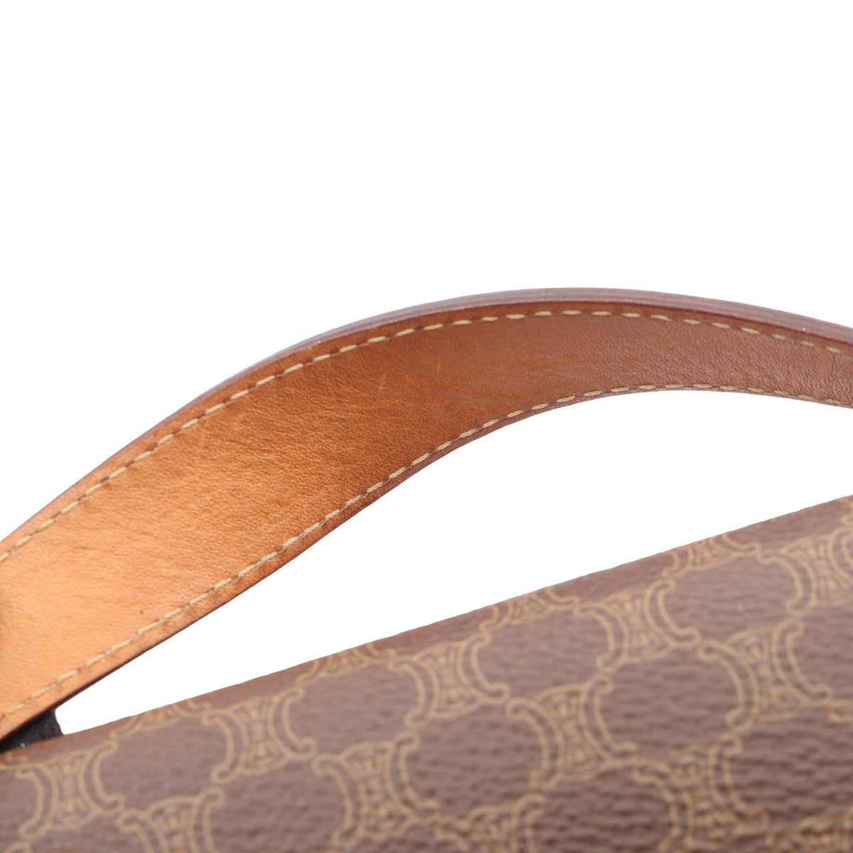 Celine Macadam Coated Canvas Handbag