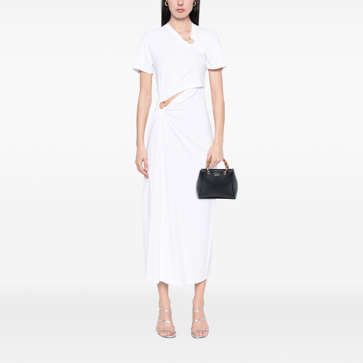 Gucci Mini Calfskin Bamboo Shopper Satchel