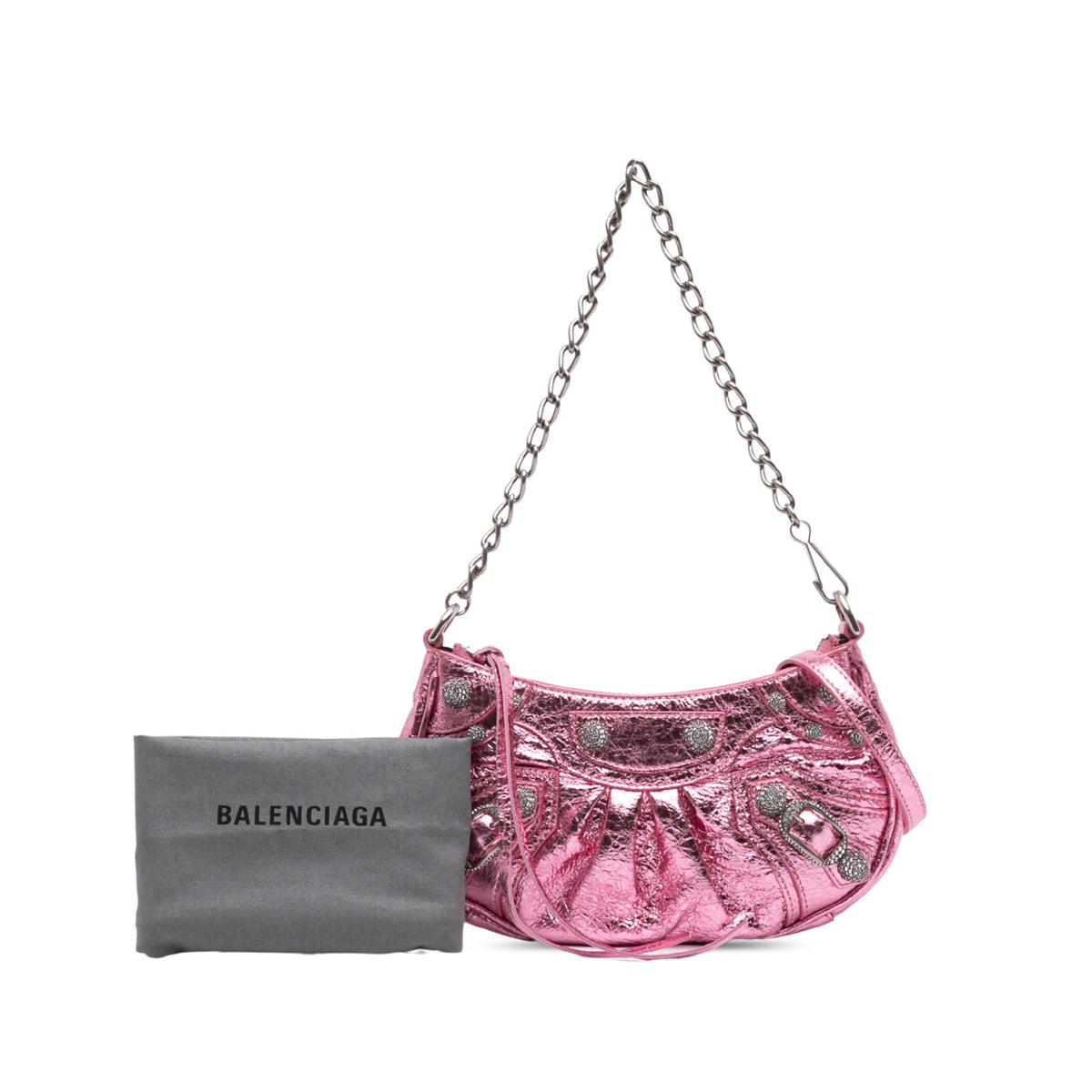 Balenciaga Mini Metallic Lambskin Motocross Le Cagole