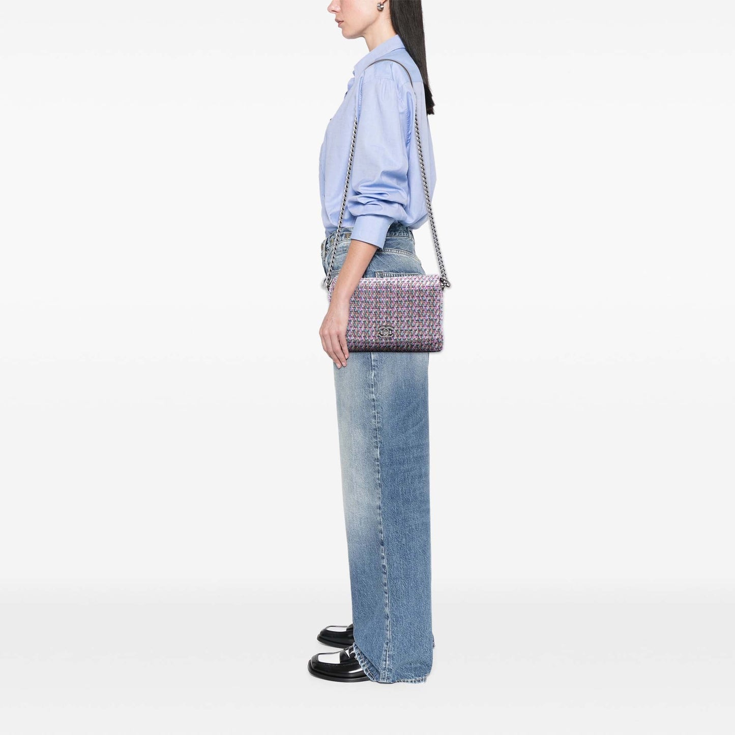 CC Tweed Clasp Flap