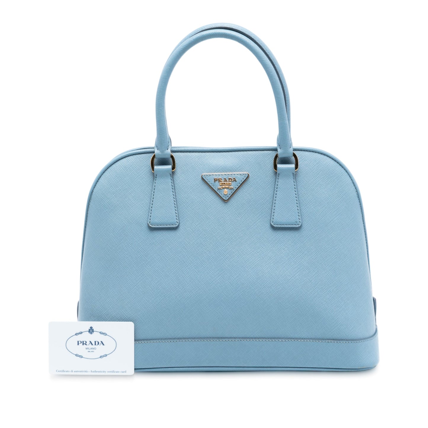 Prada Medium Saffiano Lux Open Promenade Satchel
