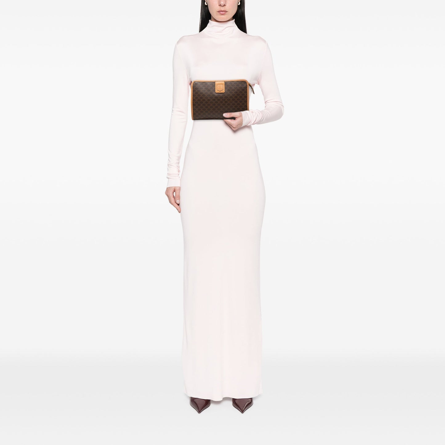 Celine Macadam Coated Canvas Clutch