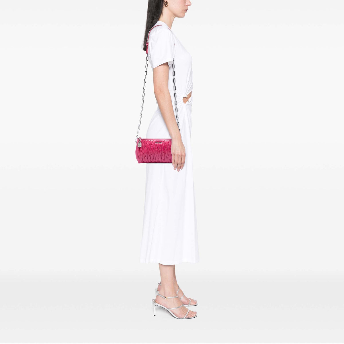 Miu Miu Matelasse Nappa Chain Crossbody