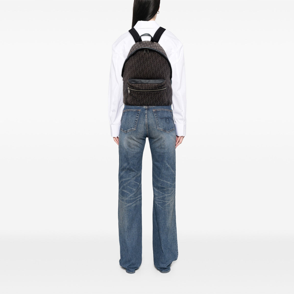 Dior Oblique Canvas Rider Backpack — Brown