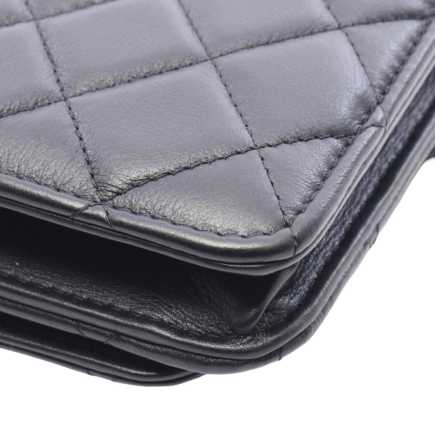 Chanel Medium Quilted Lambskin Logo Enchained Flap