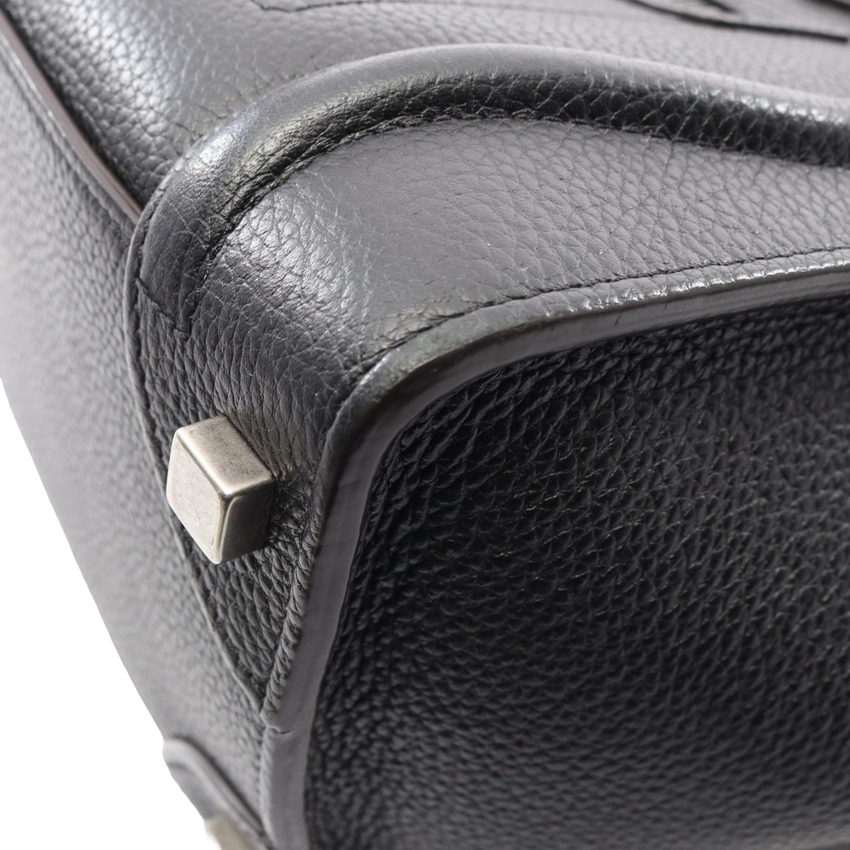 Celine Micro Smooth Calfskin Double Stitching Luggage Tote