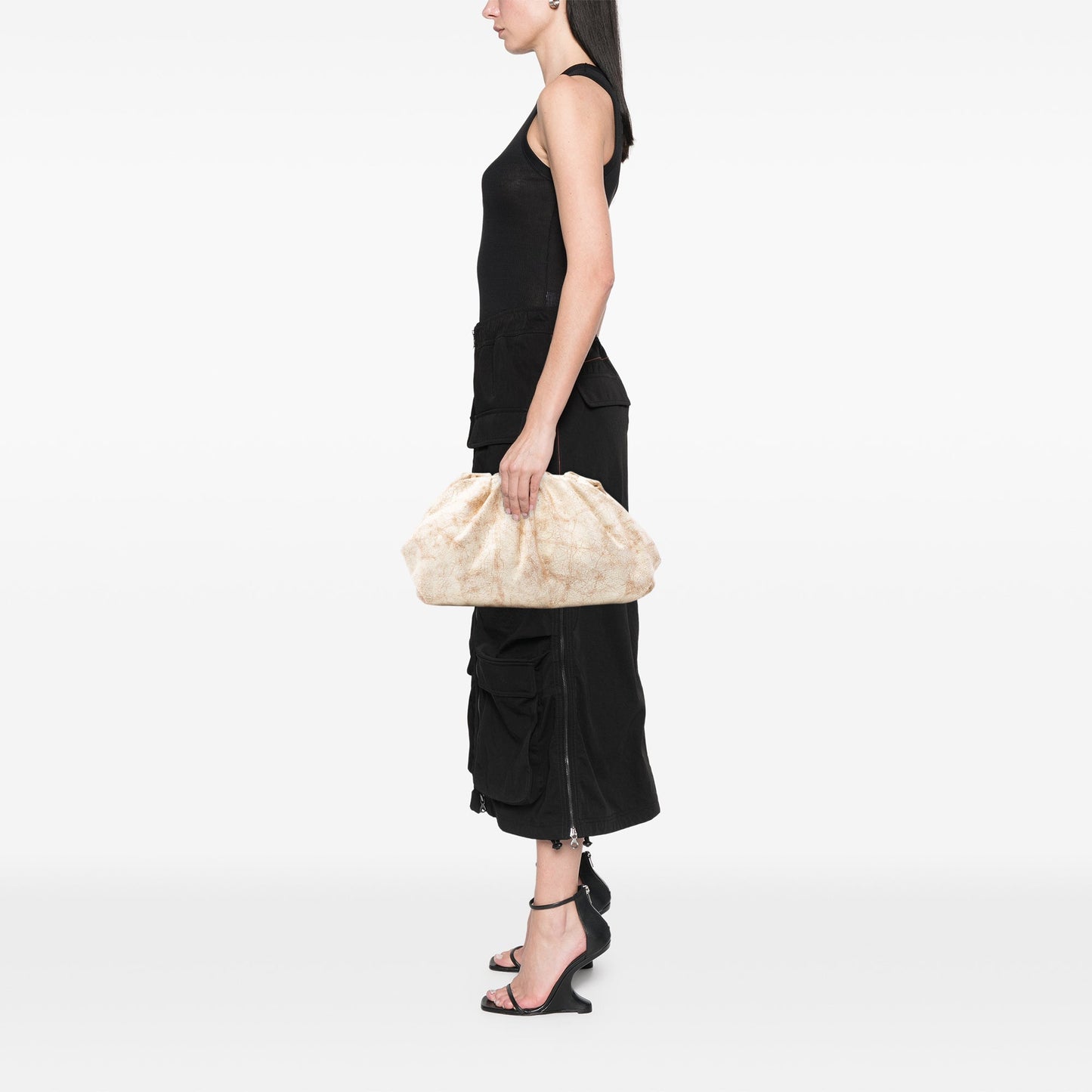 Bottega Veneta Crackled Calfskin The Pouch