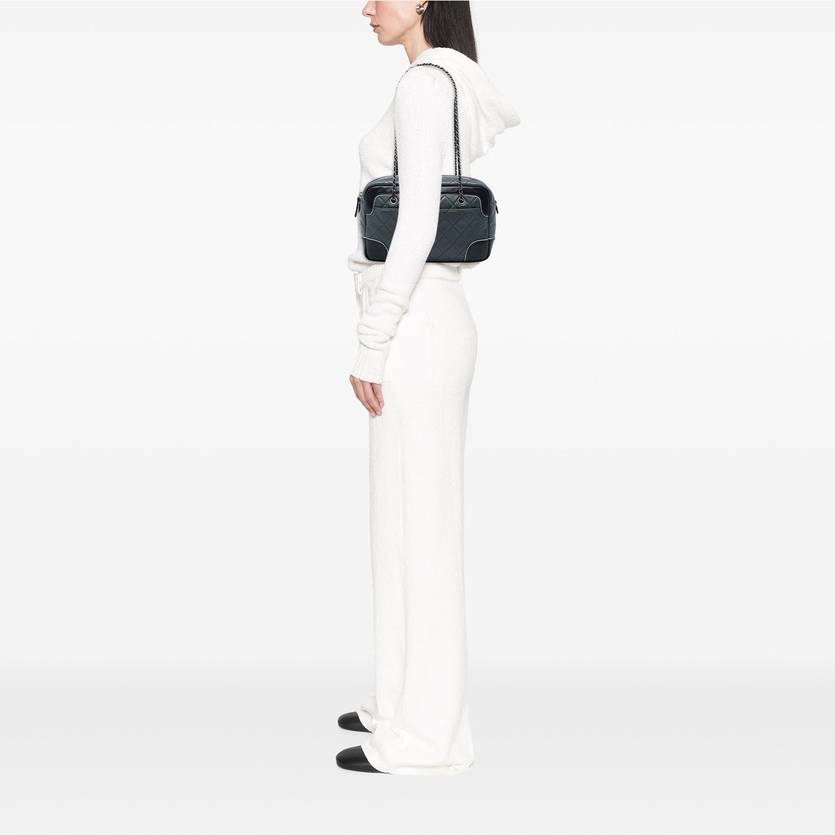 Chanel Medium CC Bicolor Quilted Calfskin Chain Camera Bag