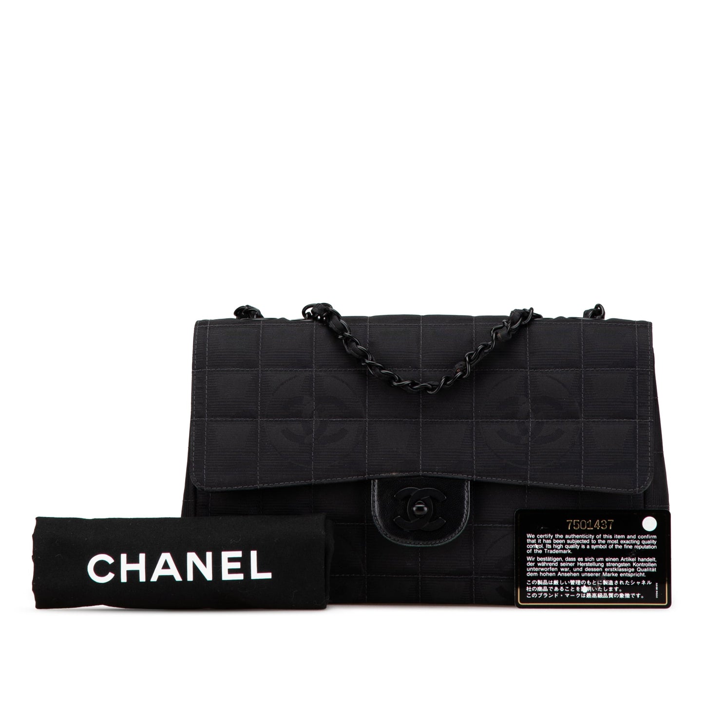 Chanel New Travel Line Medium Nylon Single Flap