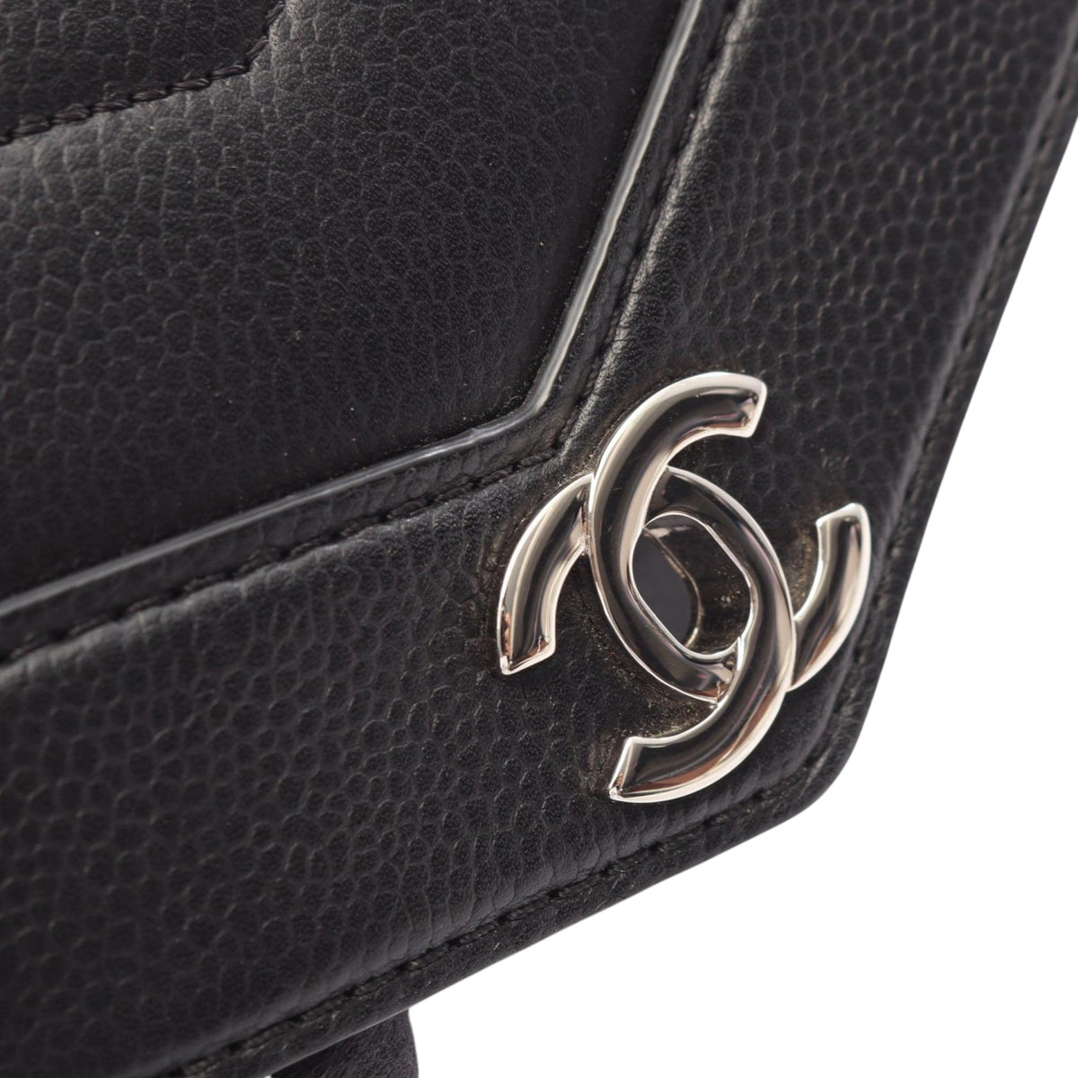 Chanel Mini Chevron Caviar Data Center Envelope Flap