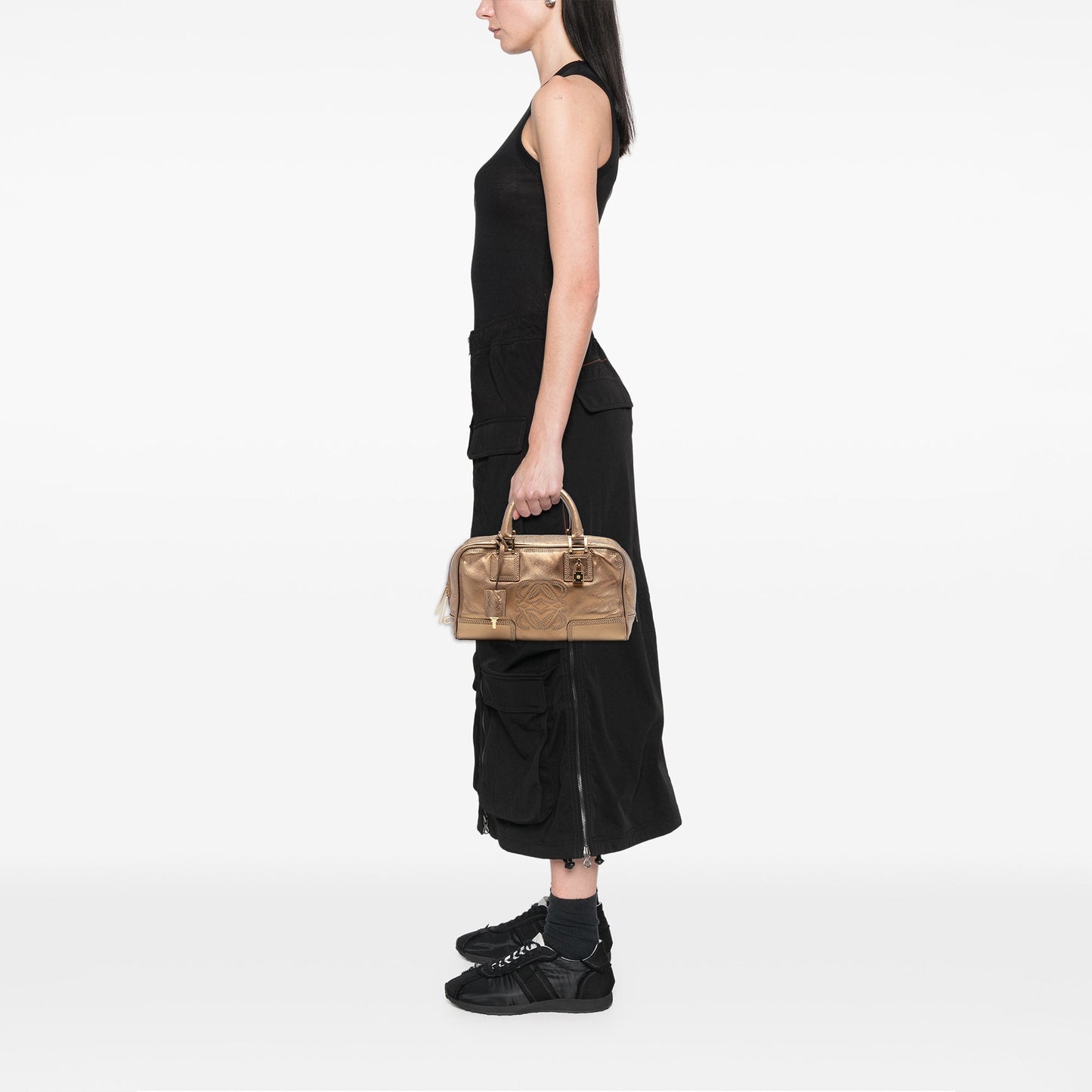LOEWE Metallic Leather Amazona 28
