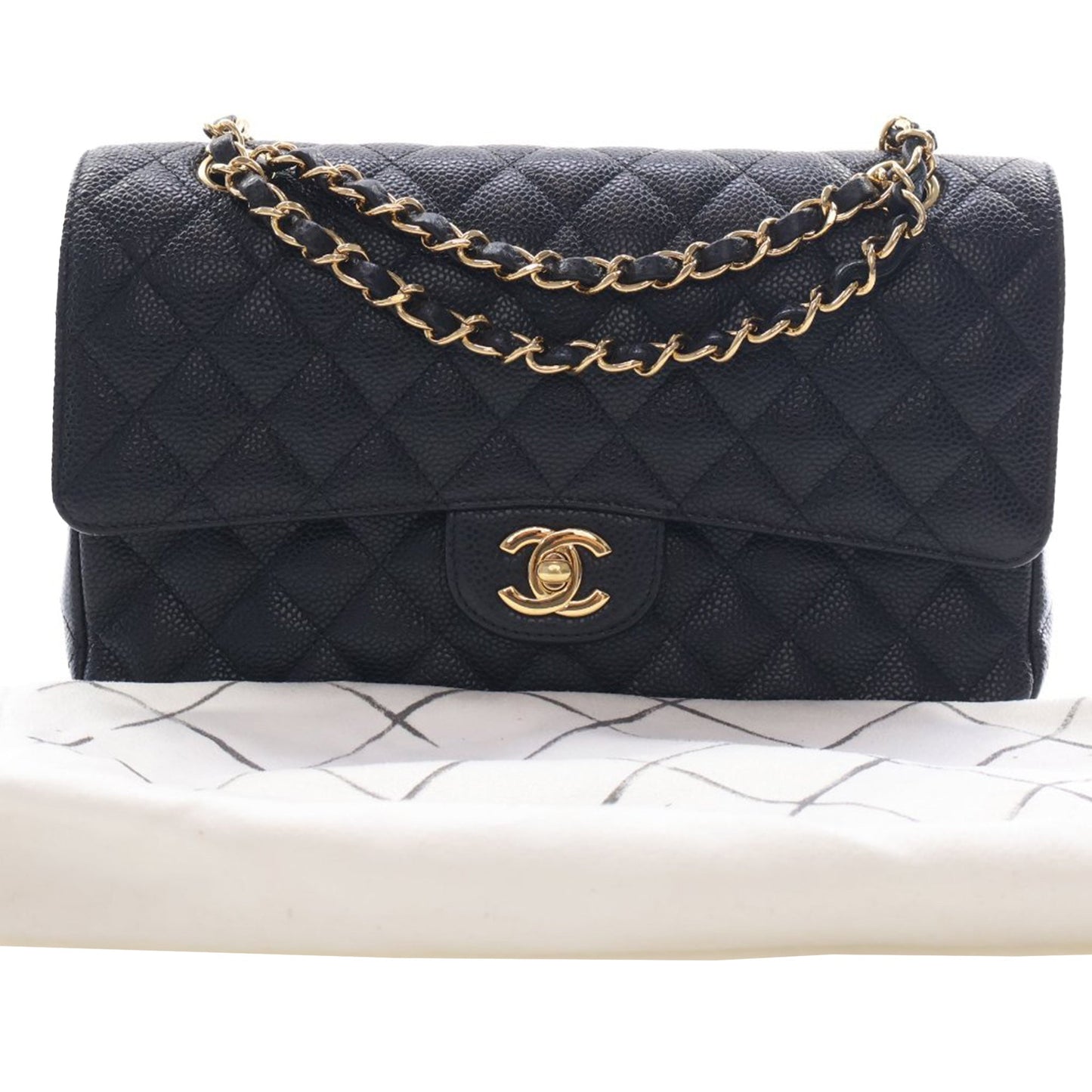 Chanel Medium Classic Caviar Double Flap
