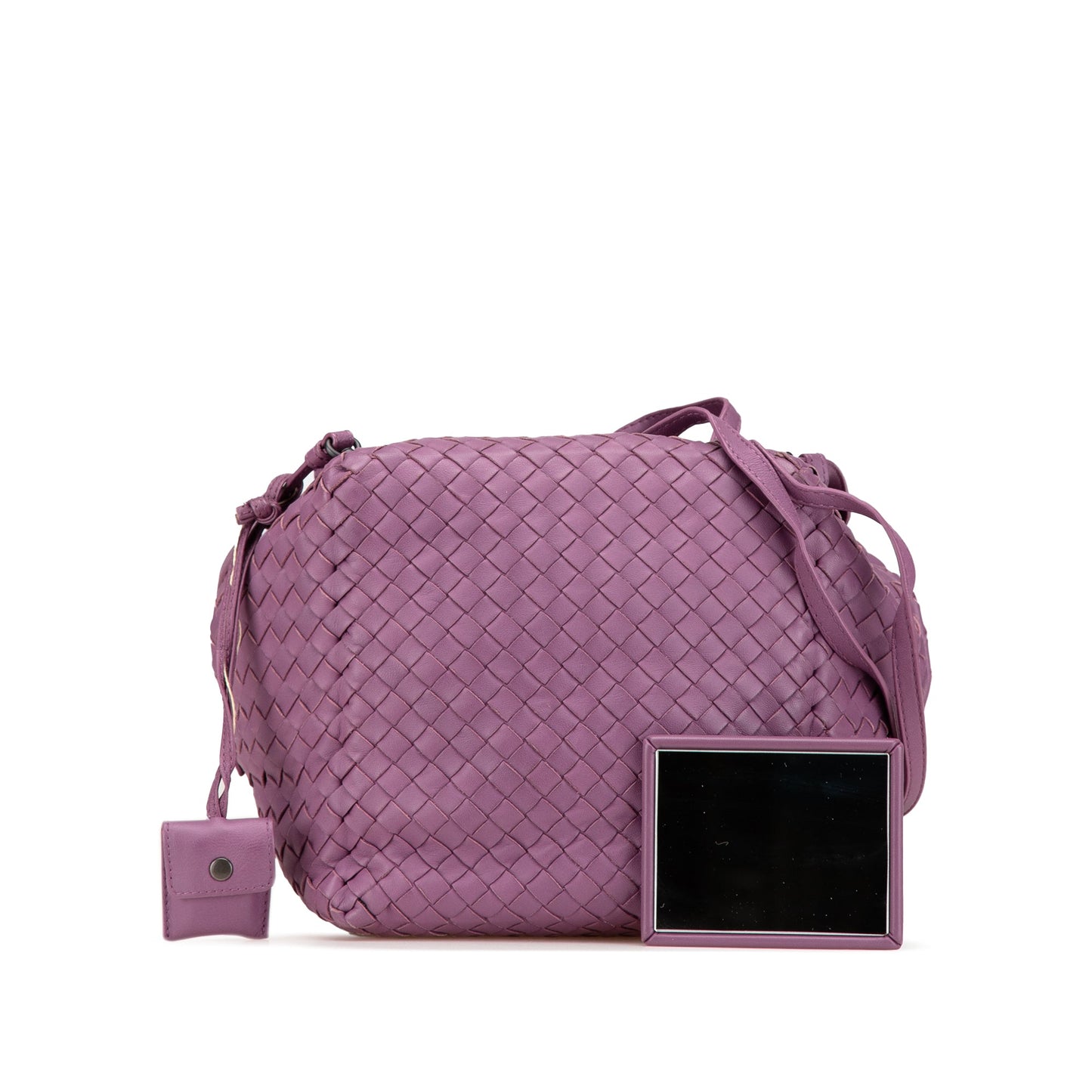Bottega Veneta Nappa Intrecciato Cube Crossbody