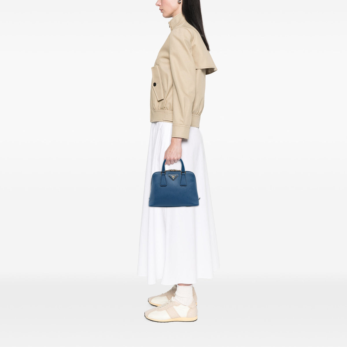 Prada Small Saffiano Lux Promenade Satchel
