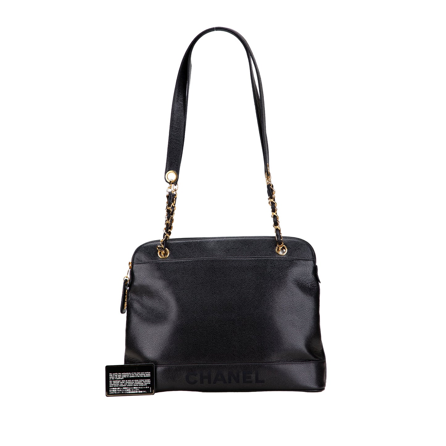 Chanel Caviar Logo Shoulder Bag