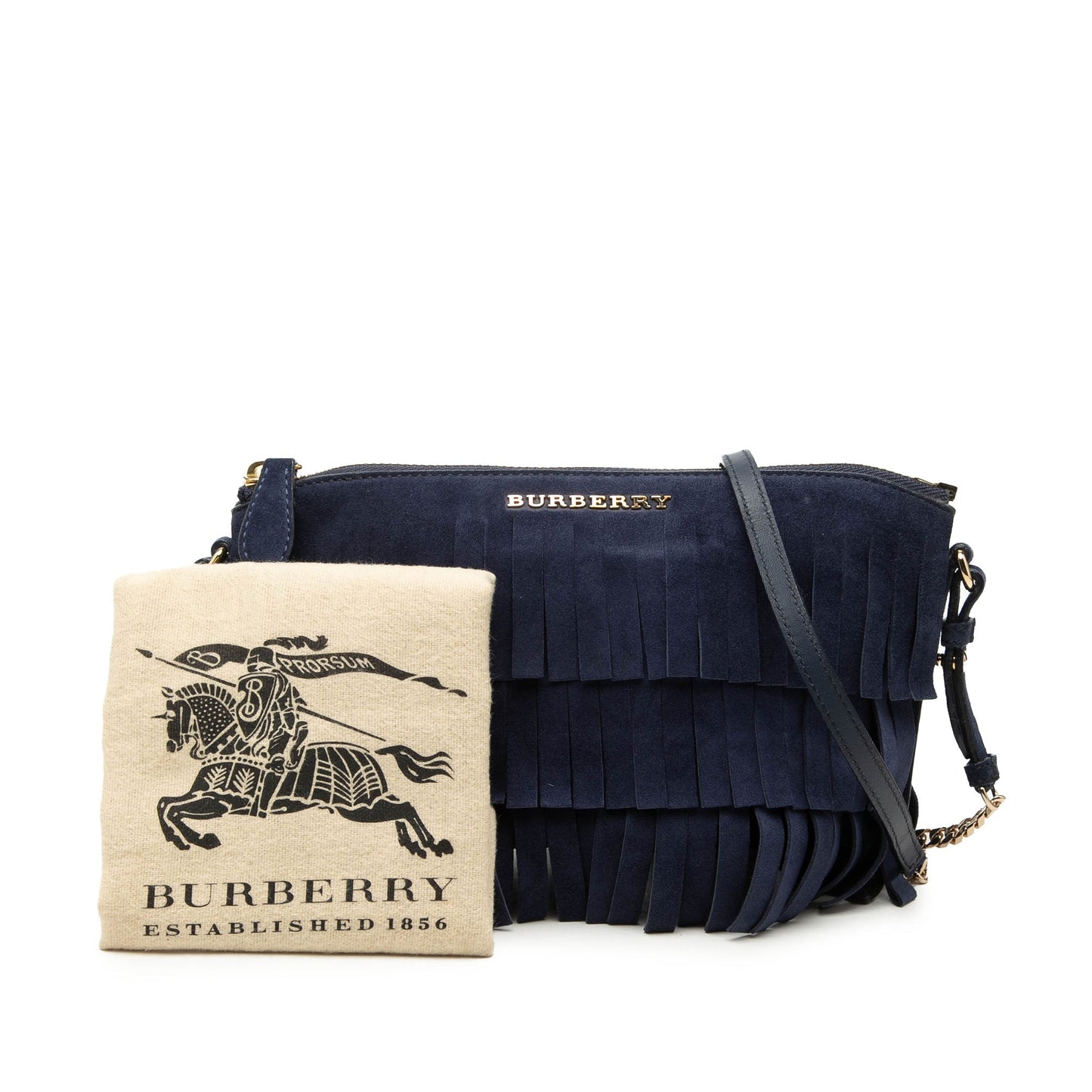 Burberry Suede Peyton Fringe Crossbody