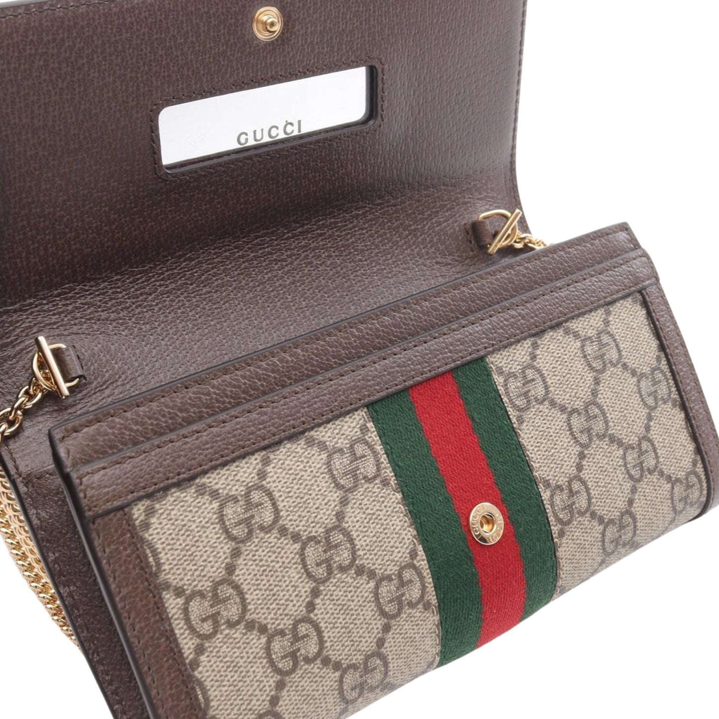 Gucci GG Supreme Web Ophidia Continental Wallet On Chain